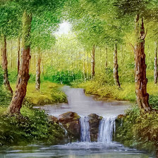 Схема вышивки «Quiet Wood.»