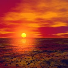 Схема вышивки «Закат»