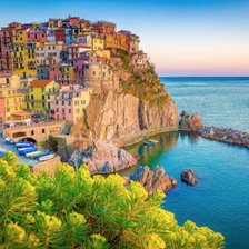 Схема вышивки «прибрежные город»