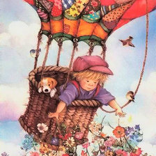 Схема вышивки «воздушный шар»