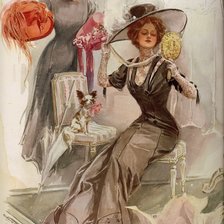 Схема вышивки «модница»