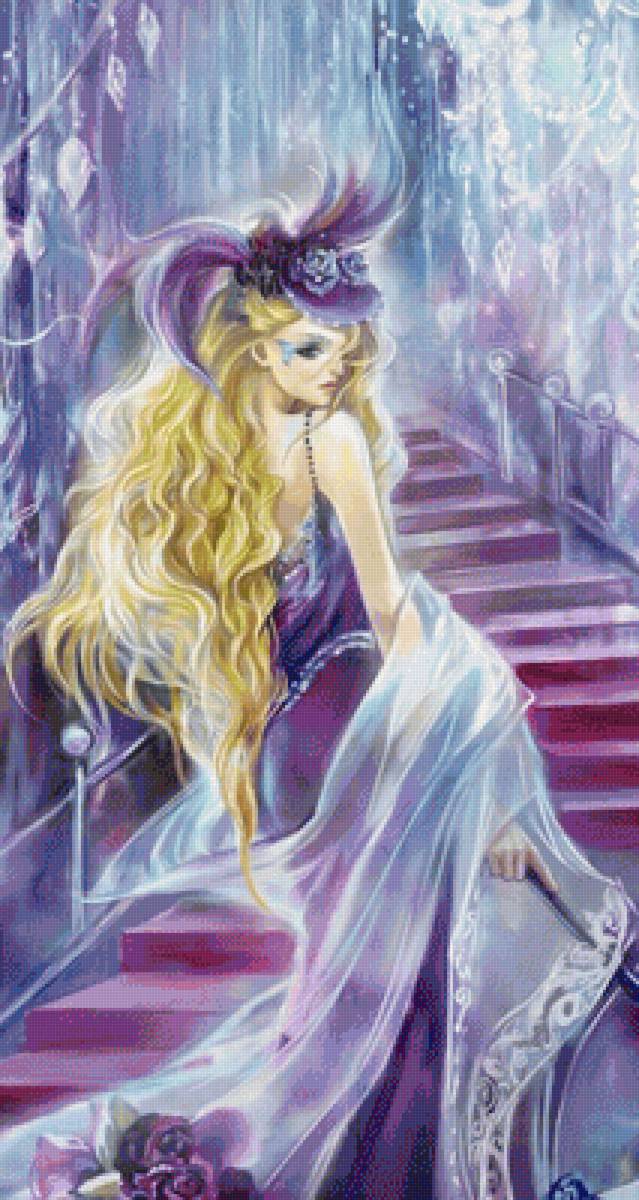 Девушка - фэнтези, иллюстрация, сказка - предпросмотр