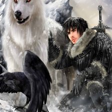 Схема вышивки «воин и фамильяры»