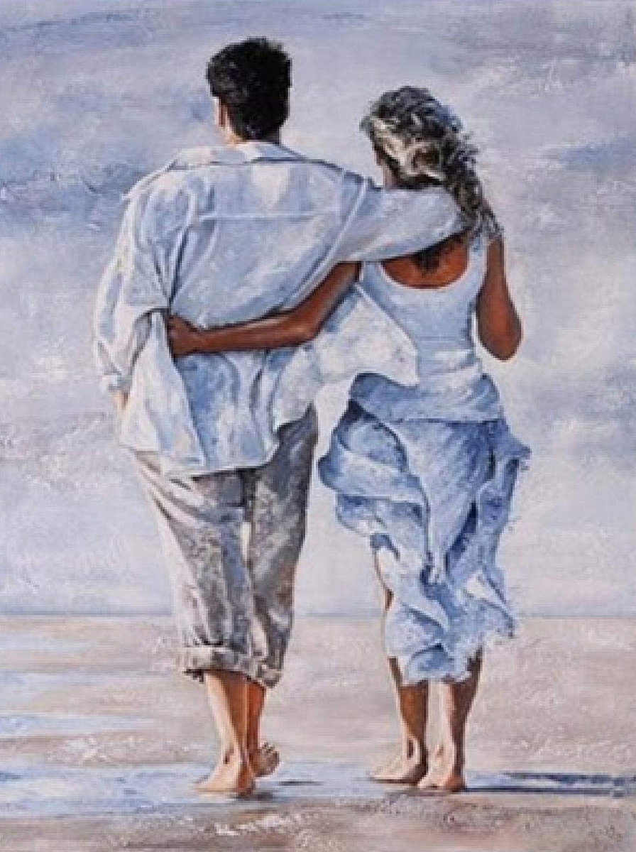 Pareja paseando - mar - оригинал