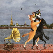 Схема вышивки «танго над невой»