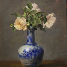 Схема вышивки «Белые розы»