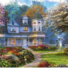 Схема вышивки «Особняк»