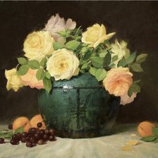 Схема вышивки «Жёлтые розы»