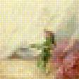 Предпросмотр схемы вышивки «Девушка с корзиной роз» (№2100944)