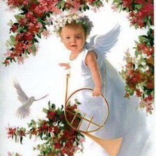 Схема вышивки «ангелочек»