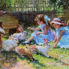 Схема вышивки «Прекрасный мир детства»