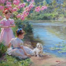 Схема вышивки «Прекрасный мир детства»