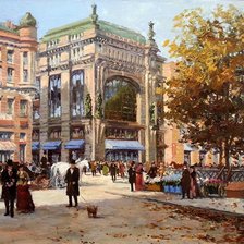 Схема вышивки «дом Елисеевых»