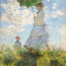 Схема вышивки «Моне. Дама с зонтиком»