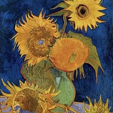 Схема вышивки «Подсолнухи. Ван Гог»