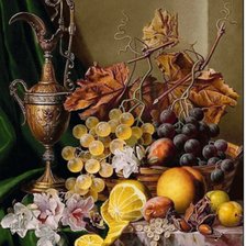 Схема вышивки ««"Натюрморт с пуншем" Джордж Генри Тодд»»