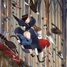 Схема вышивки «Лес»