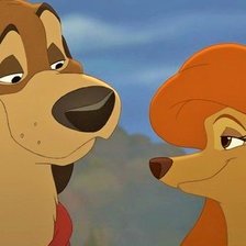 Схема вышивки «Лис и пес 2»