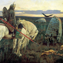 Схема вышивки «Виктор Васнецов. На распутье»