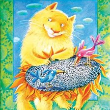 Схема вышивки «Котик»