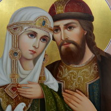 Схема вышивки «Пётр и Феврония»