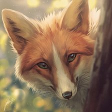 Схема вышивки «Лис»