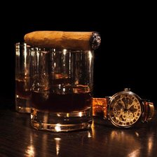 Схема вышивки «Коньяк и Сигара»