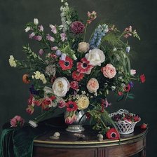 Схема вышивки «Букет с анемонами»