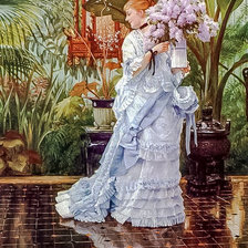 Схема вышивки «The Bunch of Violets.»