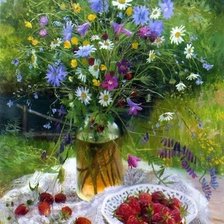 Схема вышивки «Летний букет»