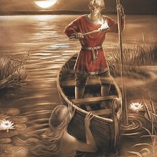 Схема вышивки «Русалка»