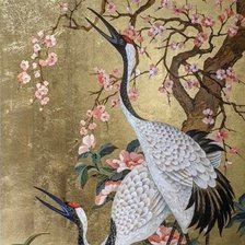 Схема вышивки «Аисты»