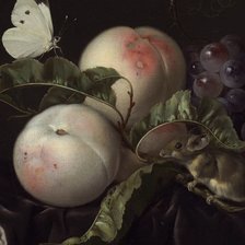 Схема вышивки «Мышка и бабочка»