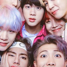 Схема вышивки «BTS»