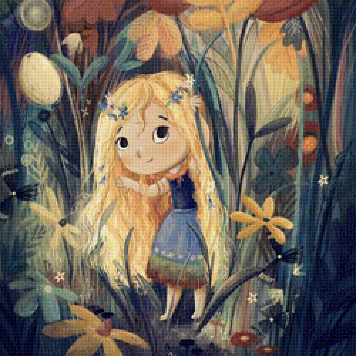 Лето - лес цветы лето сказка эльза - предпросмотр