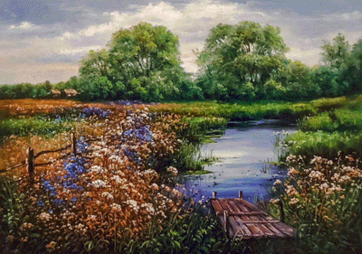 Creek. - landscapes.scenarys.flowers and gardens. - предпросмотр