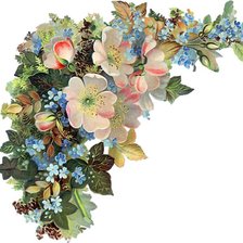 Схема вышивки «САЛФЕТКА ВЕТКА ШИПОВНИКА»