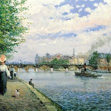 Схема вышивки «На набережной. Алан Мэйли»