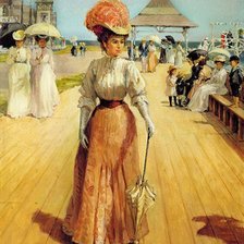 Схема вышивки «На прогулке. Алан Мэйли»