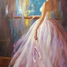 Схема вышивки «балерина»