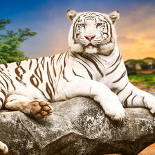 Схема вышивки «Тигр»