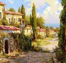 Схема вышивки «Город»