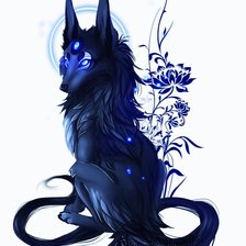 Схема вышивки «Fantasy_wolf»