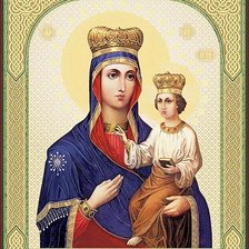 Схема вышивки «Озерянская икона Божьей Матери»