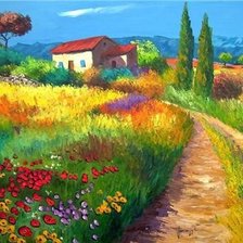 Схема вышивки «Домик»