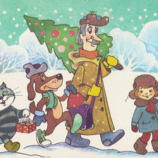 Схема вышивки «Открытка»