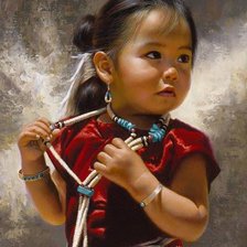 Схема вышивки «dziewczynka»