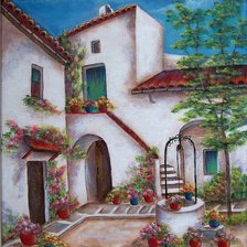 Схема вышивки «Patio»