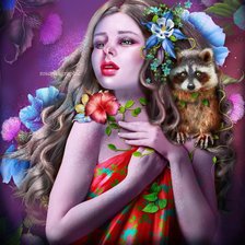 Схема вышивки «девошка»