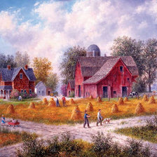 Схема вышивки «Ферма»